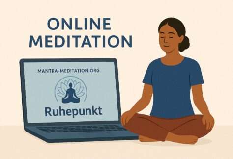 Online meditation bild