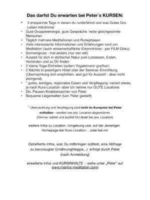 Peter das darfst du erwarten Oktober